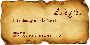 Lindmayer Ábel névjegykártya