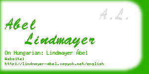 abel lindmayer business card